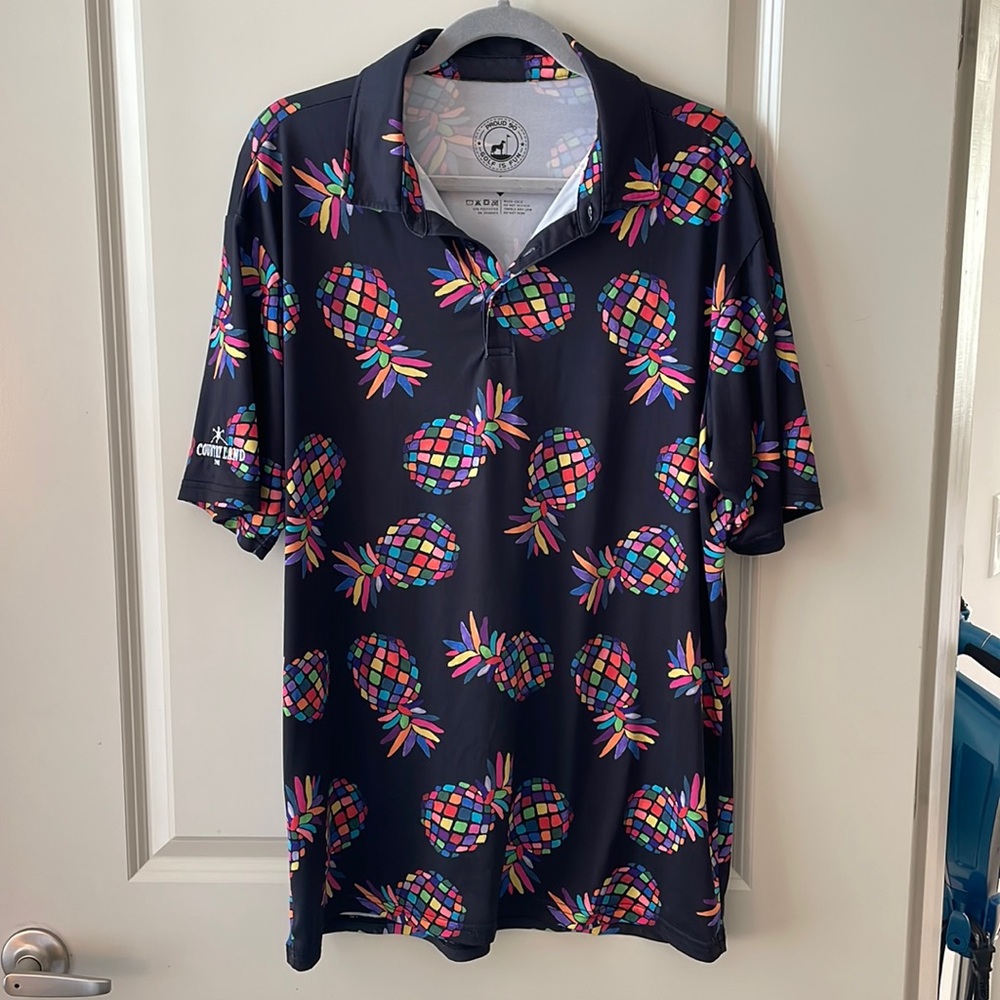 Pineapple golf polo XL